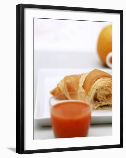 Croissant and Carrot Juice-Brigitte Sporrer-Framed Photographic Print