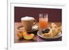 Croissant, Jam, Nectarine, Cappuccino and Grapefruit Juice-Eising Studio - Food Photo and Video-Framed Photographic Print