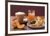 Croissant, Jam, Nectarine, Cappuccino and Grapefruit Juice-Eising Studio - Food Photo and Video-Framed Photographic Print