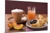 Croissant, Jam, Nectarine, Cappuccino and Grapefruit Juice-Eising Studio - Food Photo and Video-Mounted Photographic Print