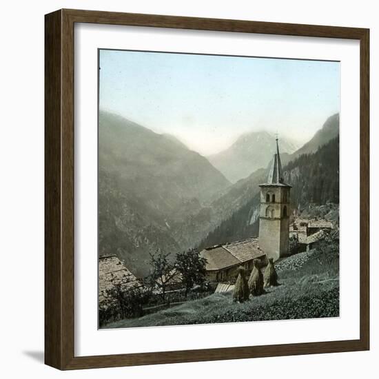 Croix-De-Fer and Tete Noire (Switzerland), Church in Finhaut-Leon, Levy et Fils-Framed Photographic Print