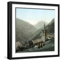 Croix-De-Fer and Tete Noire (Switzerland), Church in Finhaut-Leon, Levy et Fils-Framed Photographic Print