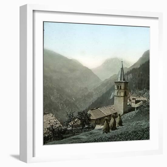 Croix-De-Fer and Tete Noire (Switzerland), Church in Finhaut-Leon, Levy et Fils-Framed Photographic Print