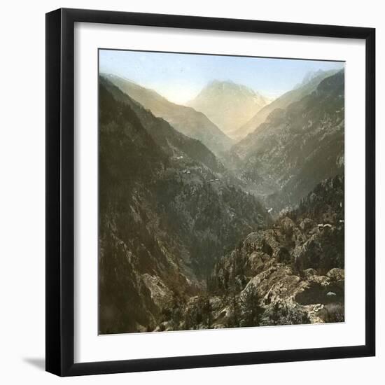 Croix-De-Fer and Tête Noire (Switzerland), General View of the Valley of Tete Noire-Leon, Levy et Fils-Framed Photographic Print