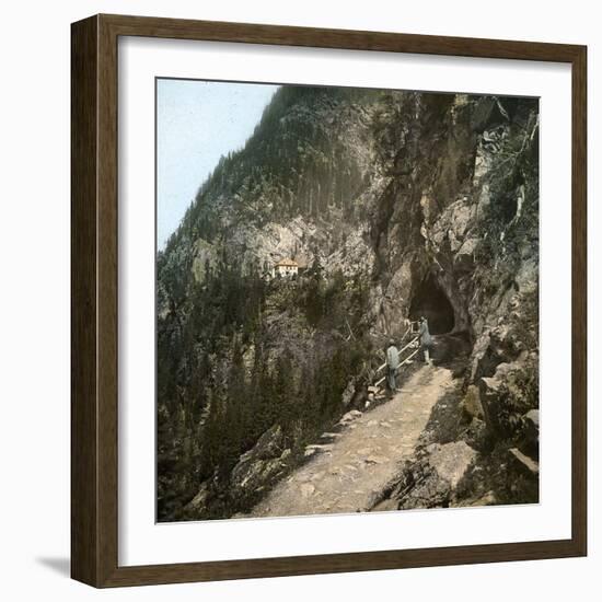 Croix-De-Fer and Tete Noire (Switzerland), Roche-Percee Tunnel at Tete Noire-Leon, Levy et Fils-Framed Photographic Print