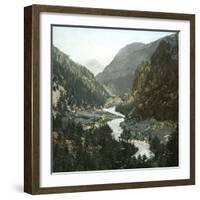 Croix-De-Fer and Tête Noire (Switzerland), the Valley in Le Chatelard-Leon, Levy et Fils-Framed Photographic Print