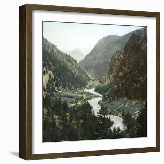Croix-De-Fer and Tête Noire (Switzerland), the Valley in Le Chatelard-Leon, Levy et Fils-Framed Photographic Print
