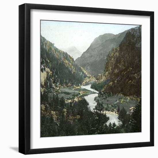 Croix-De-Fer and Tête Noire (Switzerland), the Valley in Le Chatelard-Leon, Levy et Fils-Framed Photographic Print