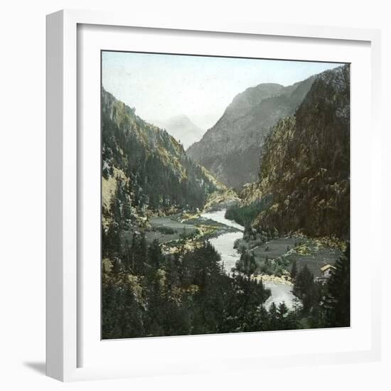 Croix-De-Fer and Tête Noire (Switzerland), the Valley in Le Chatelard-Leon, Levy et Fils-Framed Photographic Print