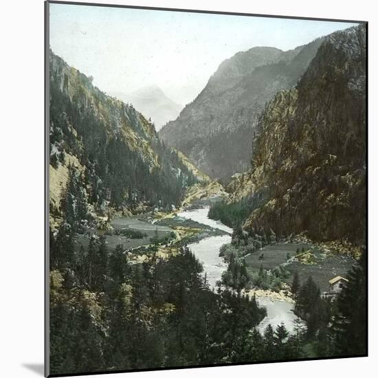 Croix-De-Fer and Tête Noire (Switzerland), the Valley in Le Chatelard-Leon, Levy et Fils-Mounted Photographic Print