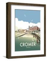 Cromer - Dave Thompson Contemporary Travel Print-Dave Thompson-Framed Art Print