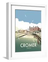 Cromer - Dave Thompson Contemporary Travel Print-Dave Thompson-Framed Art Print