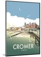 Cromer - Dave Thompson Contemporary Travel Print-Dave Thompson-Mounted Art Print