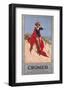 Cromer Girl with Red Material-null-Framed Art Print