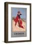 Cromer Girl with Red Material-null-Framed Art Print