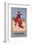 Cromer Girl with Red Material-null-Framed Art Print