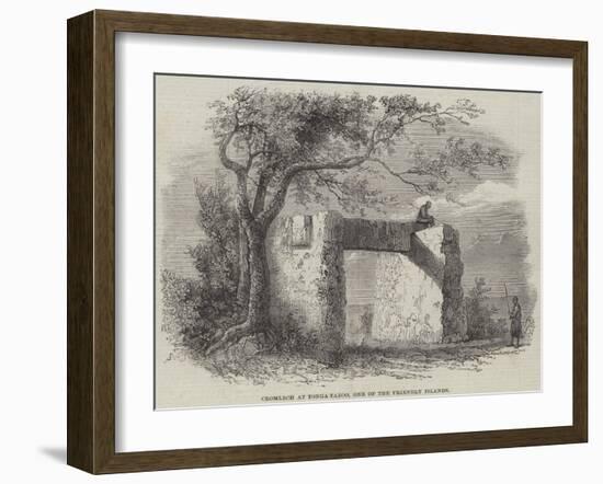 Cromlech at Tonga-Taboo, One of the Friendly Islands-null-Framed Giclee Print