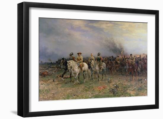 Cromwell after the Battle of Marston Moor-Ernest Crofts-Framed Giclee Print