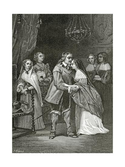 Cromwell and His Daughters, 19th Century