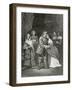 Cromwell and His Daughters, 19th Century-Ernest Hillemacher-Framed Giclee Print