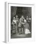 Cromwell and His Daughters, 19th Century-Ernest Hillemacher-Framed Giclee Print