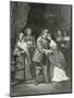 Cromwell and His Daughters, 19th Century-Ernest Hillemacher-Mounted Giclee Print