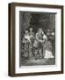 Cromwell and His Daughters, 19th Century-Ernest Hillemacher-Framed Giclee Print