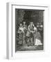 Cromwell and His Daughters, 19th Century-Ernest Hillemacher-Framed Giclee Print