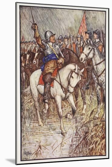 Cromwell and His Ironsides, Illustration from 'A History of England' by C.R.L. Fletcher and…-Henry Justice Ford-Mounted Giclee Print