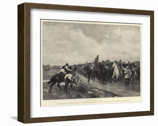 Cromwell at Dunbar-Andrew Carrick Gow-Framed Giclee Print