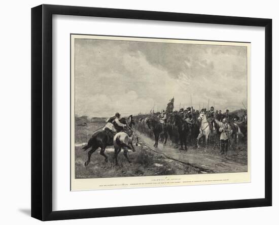Cromwell at Dunbar-Andrew Carrick Gow-Framed Giclee Print