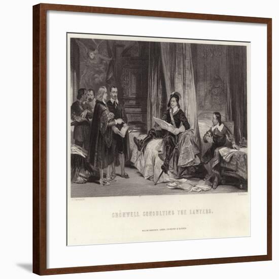 Cromwell Consulting the Lawyers-George Cattermole-Framed Giclee Print