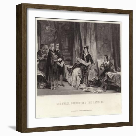 Cromwell Consulting the Lawyers-George Cattermole-Framed Giclee Print