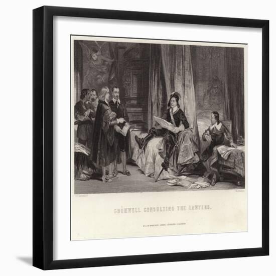 Cromwell Consulting the Lawyers-George Cattermole-Framed Giclee Print