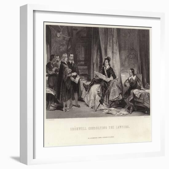 Cromwell Consulting the Lawyers-George Cattermole-Framed Giclee Print