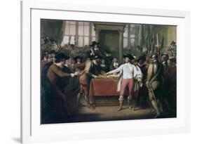 Cromwell Dissolving the Long Parliament, 1782-Benjamin West-Framed Giclee Print