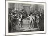 Cromwell Dissolving the Long Parliament-null-Mounted Giclee Print