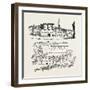Cromwell House from Aggas's Map London-null-Framed Giclee Print