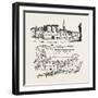 Cromwell House from Aggas's Map London-null-Framed Giclee Print