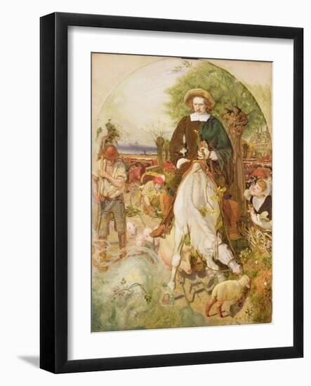 Cromwell on His Farm, 1873-4-Ford Madox Brown-Framed Giclee Print