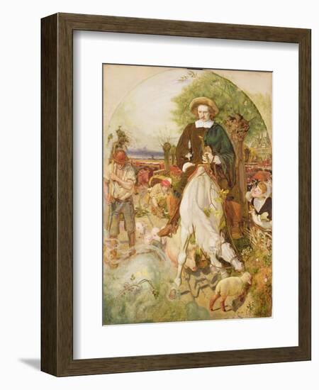 Cromwell on His Farm, 1873-4-Ford Madox Brown-Framed Giclee Print