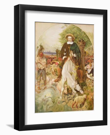 Cromwell on His Farm, 1873-4-Ford Madox Brown-Framed Giclee Print