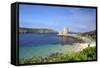 Cromwell's Castle in Summer Sunshine, Isle of Tresco, Isles of Scilly, United Kingdom, Europe-Peter Barritt-Framed Stretched Canvas