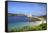 Cromwell's Castle in Summer Sunshine, Isle of Tresco, Isles of Scilly, United Kingdom, Europe-Peter Barritt-Framed Stretched Canvas