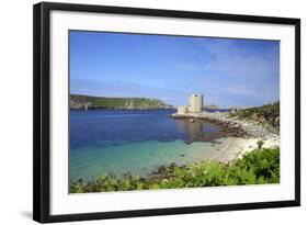 Cromwell's Castle in Summer Sunshine, Isle of Tresco, Isles of Scilly, United Kingdom, Europe-Peter Barritt-Framed Photographic Print