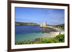 Cromwell's Castle in Summer Sunshine, Isle of Tresco, Isles of Scilly, United Kingdom, Europe-Peter Barritt-Framed Photographic Print