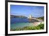 Cromwell's Castle in Summer Sunshine, Isle of Tresco, Isles of Scilly, United Kingdom, Europe-Peter Barritt-Framed Photographic Print