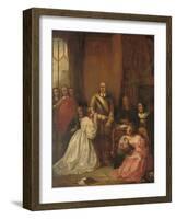 Cromwell's Family, Interceding for the Life of Charles I-William Fisk-Framed Giclee Print