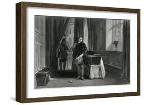 Cromwell Sees C I's Body-G. Cattermole-Framed Art Print
