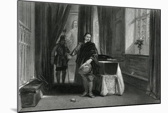 Cromwell Sees C I's Body-G. Cattermole-Mounted Art Print